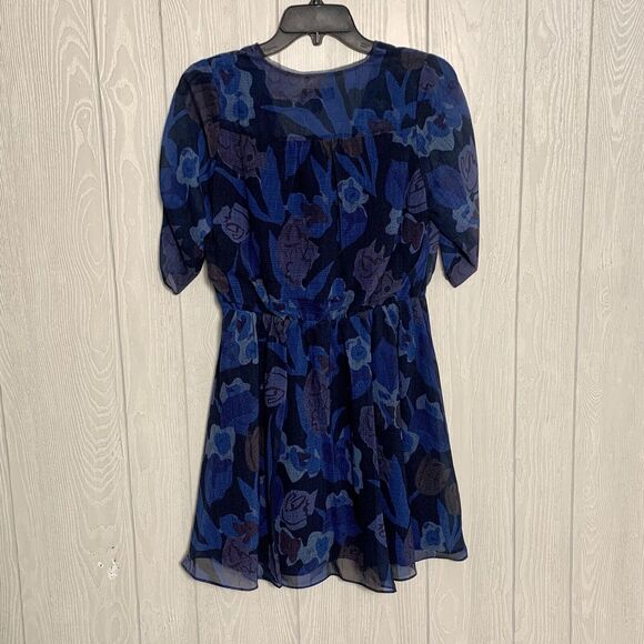 Ted Baker Juleah Ruched Sleeve Mini Dress Navy Blue Size 2 (US 6) NWT - Picture 6 of 8